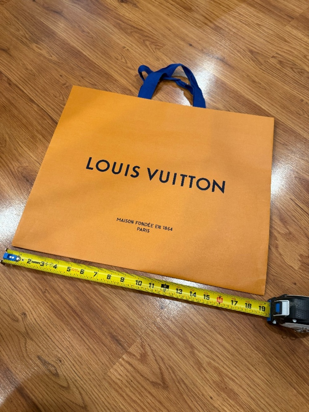 Louis Vuitton paper shopping bag - large - 19 inches in excellent condition